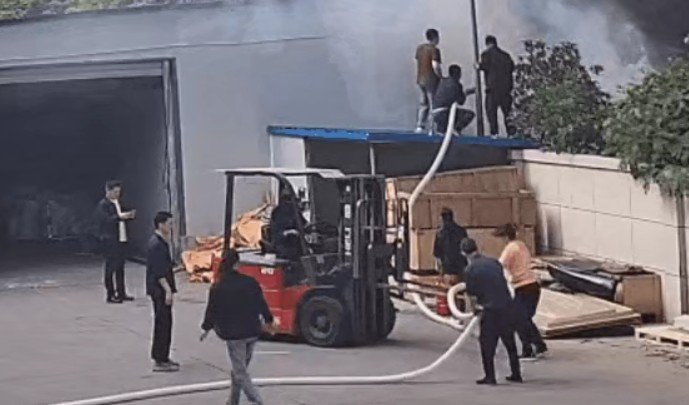 无证电焊引火灾